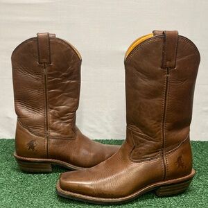 Chippewa Tan Leather Western Boots men’s size 7.5 (OKPM-12-047)